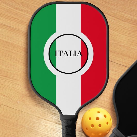 Italienische Flagge Rotes Weißes Grün Italien Pickleball Schläger
