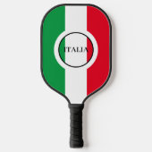 Italienische Flagge Rotes Weißes Grün Italien Pickleball Schläger (Vorderseite)
