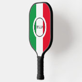 Italienische Flagge Rotes Weißes Grün Italien Pickleball Schläger (Links)