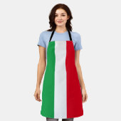 Italienische Flagge Rotes Weißes Grün Italien Schürze (Getragen)