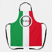 Italienische Flagge Rotes Weißes Grün Italien Schürze (Vorderseite)