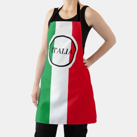 Italienische Flagge Rotes Weißes Grün Italien Schürze (InSitu)