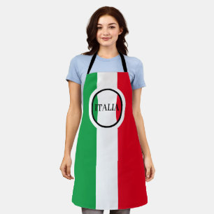 Italienische Flagge Rotes Weißes Grün Italien Schürze