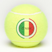 Italienische Flagge Rotes Weißes Grün Italien Tennisbälle (Rückseite)
