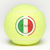 Italienische Flagge Rotes Weißes Grün Italien Tennisbälle (Vorderseite)
