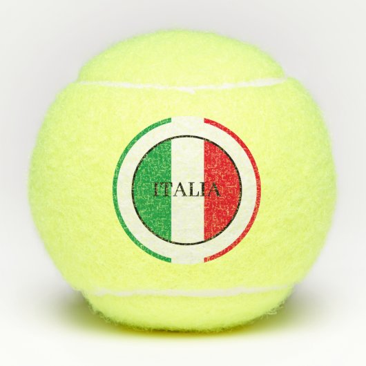 Italienische Flagge Rotes Weißes Grün Italien Tennisbälle (Vorderseite)