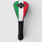 Italienische Flagge Rotes Weißes grünes Italien er Golf Headcover (Vorderseite)