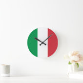 Italienische Flagge Runde Wanduhr (Zuhause)