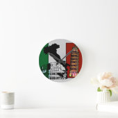 Italienische Flagge Runde Wanduhr (Zuhause)