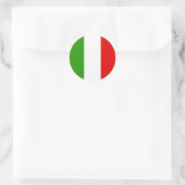 Italienische Flagge Runder Aufkleber (Tasche)