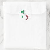 Italienische Flagge Runder Aufkleber (Tasche)