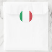 Italienische Flagge Runder Aufkleber (Tasche)