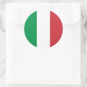 Italienische Flagge Runder Aufkleber (Tasche)