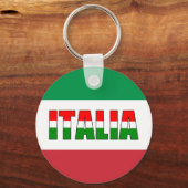 Italienische Flagge Schlüsselanhänger (Vorderseite)