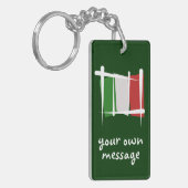 Italienische Flagge Schlüsselanhänger (Vorderseite links)