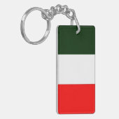 Italienische Flagge Schlüsselanhänger (Vorderseite links)