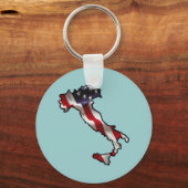 Italienische Flagge Schlüsselanhänger (Vorderseite)