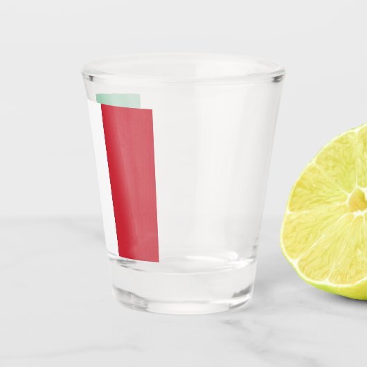 Italienische Flagge Schnapsglas (Rechts)