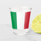 Italienische Flagge Schnapsglas (Vorderseite)