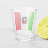 Italienische Flagge Schnapsglas (Rückseite)