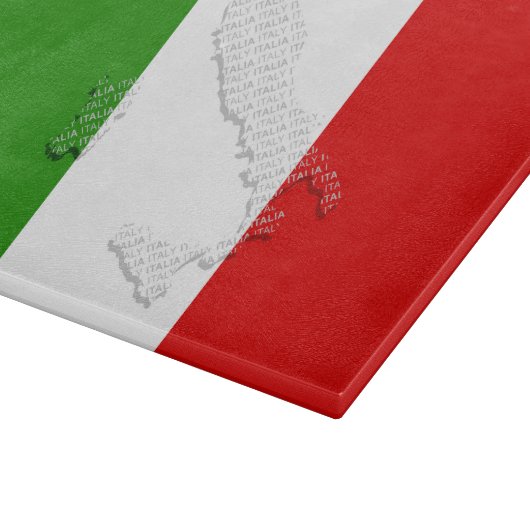 Italienische Flagge Schneidebrett (Ecke)