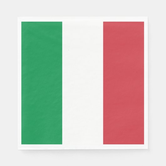 Italienische Flagge Serviette (Vorderseite)