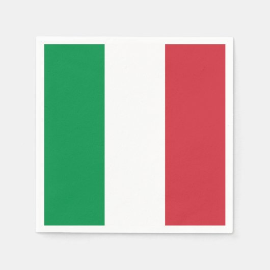 Italienische Flagge Serviette (Vorderseite)