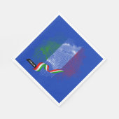 Italienische Flagge Serviette (Ecke)