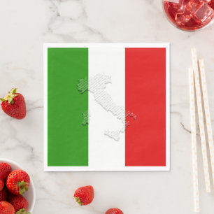 Italienische Flagge Serviette