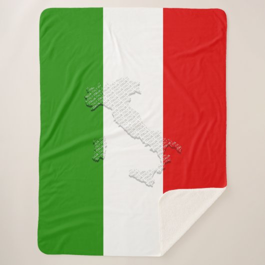 Italienische Flagge Sherpadecke (Vorderseite)