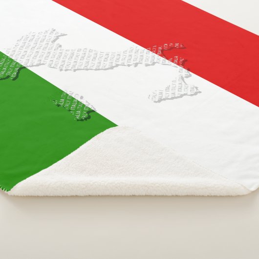 Italienische Flagge Sherpadecke (3/4)