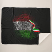Italienische Flagge Sherpadecke (Vorderseite (Horizontal))