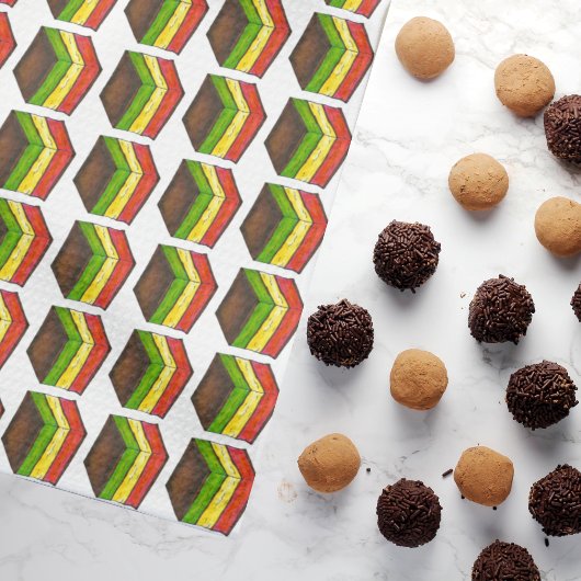 Italienische Flagge Sieben Schicht Regenbogen Weih Geschirrtuch