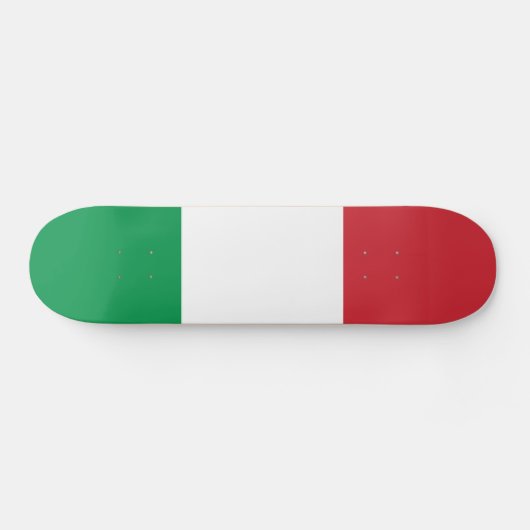 Italienische Flagge Skateboard (Horizontal)