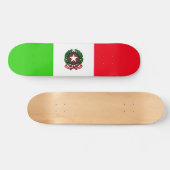 Italienische Flagge Skateboard (Horizontal)