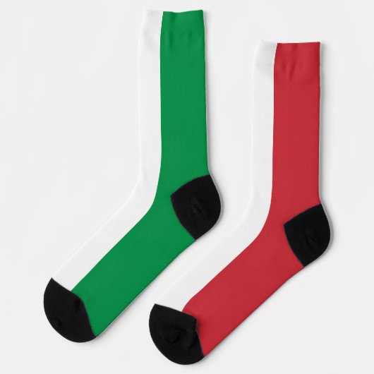 Italienische Flagge Socken (Linkes Detail)