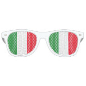 Italienische Flagge Sonnenbrille (Vorderseite)