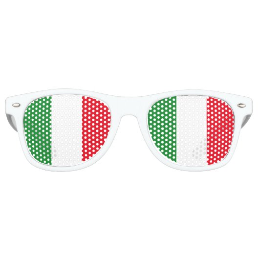 Italienische Flagge Sonnenbrille (Vorderseite)