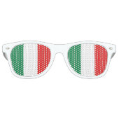 Italienische Flagge Sonnenbrille (Vorderseite)