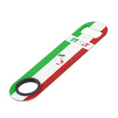 Italienische Flagge Speed Flaschenöffner (Rückseite Schrägansicht)