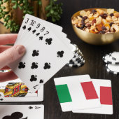 Italienische Flagge Spielkarten (In Situ)