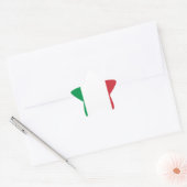Italienische Flagge Stern-Aufkleber (Umschlag)