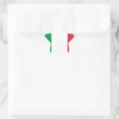 Italienische Flagge Stern-Aufkleber (Tasche)
