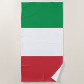 Italienische Flagge Strandtuch (Vorderseite)