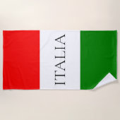 Italienische Flagge Strandtuch (Vorderseite)