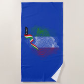Italienische Flagge Strandtuch (Vorderseite)