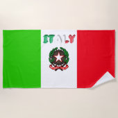 Italienische Flagge Strandtuch (Vorderseite)