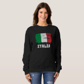 Italienische Flagge Sweatshirt (Vorne ganz)