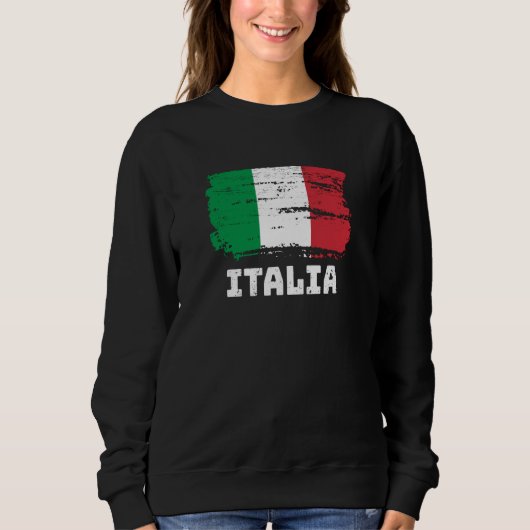 Italienische Flagge Sweatshirt (Vorderseite)