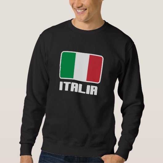 Italienische Flagge Sweatshirt (Vorderseite)